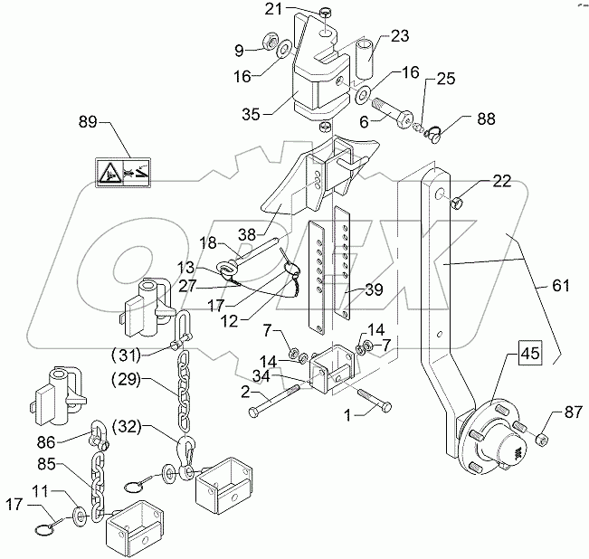  548 2621 Wheel stalk
