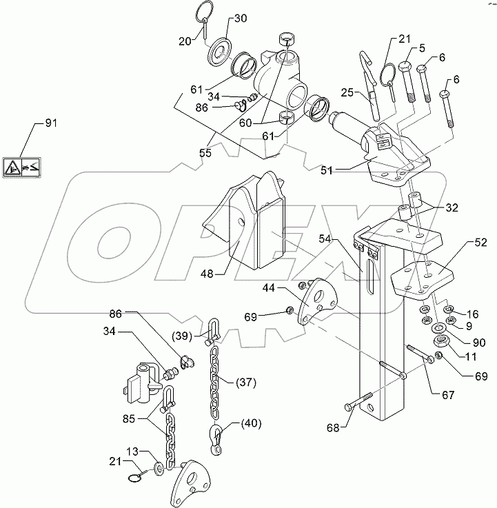  549 1733 Wheel stalk