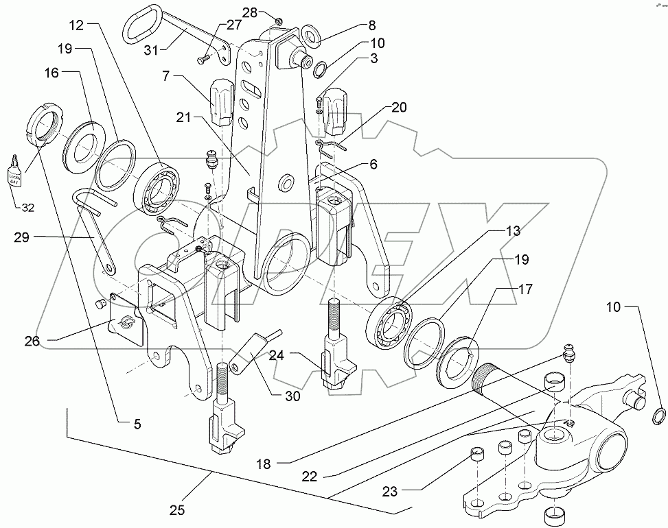  63310002 Turnover mechanism