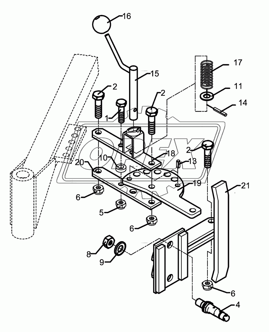 Adjustment- and locking device VariEuropal 7X