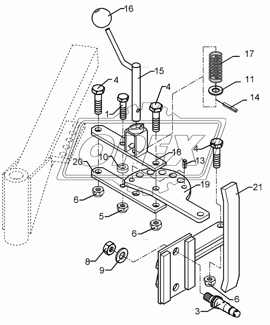Adjustment- and locking device VariEuropal 8X