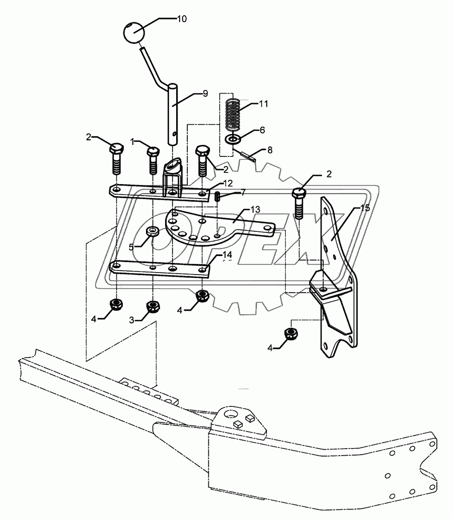 Adjustment- and locking device EurOpal 7