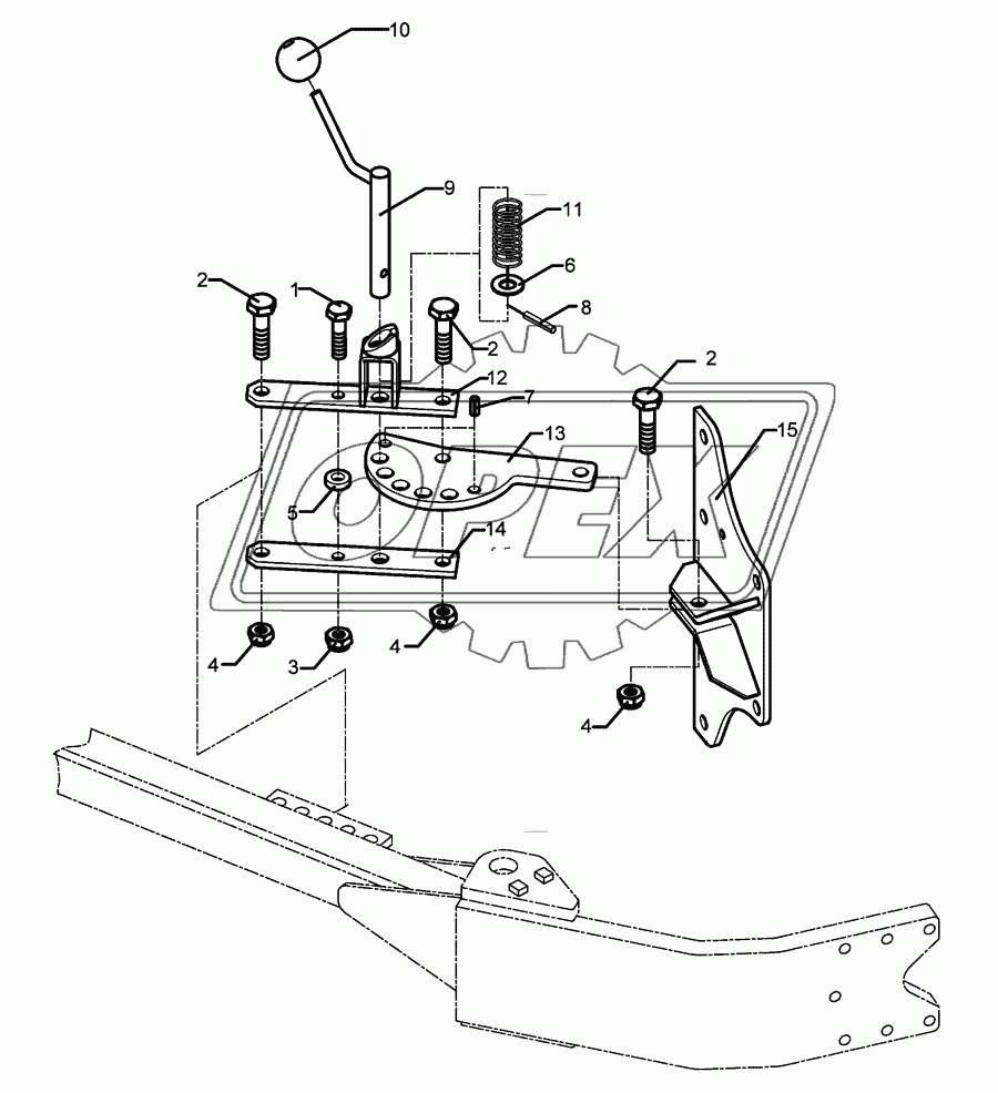 Adjustment- and locking device EurOpal 8