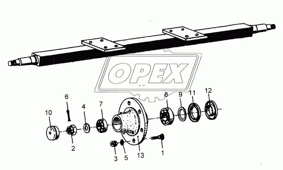 Running axle PL6006S4 10.10.213706