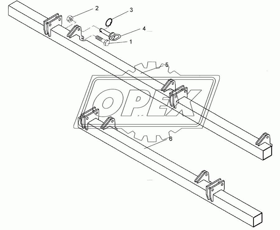 Frame for hollow discs 2x SM9/500