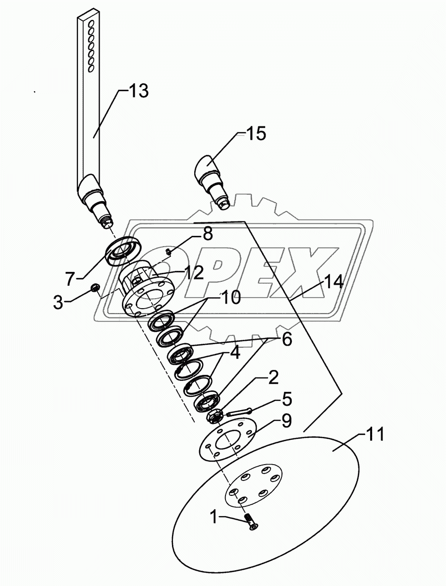 Hollow disc RE D450 Smaragd 9
