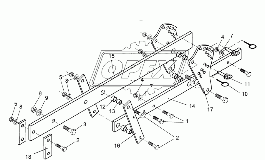 Carrier 120x20x1495-80x20 SM9