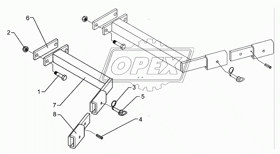 Carrier for light Rubin Gigant 60x60x410