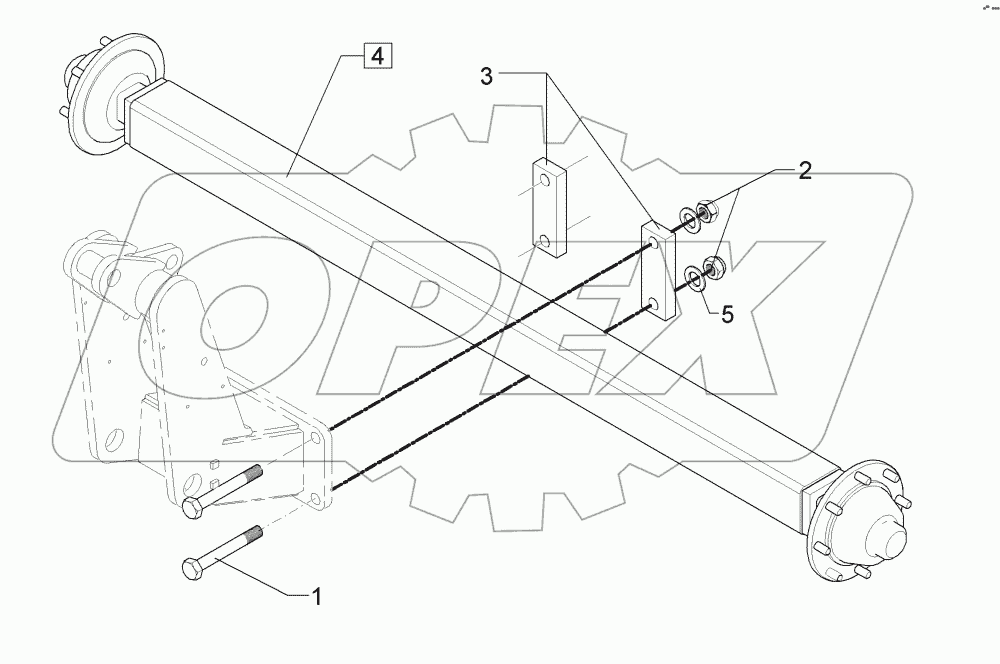 6508525 Running axle