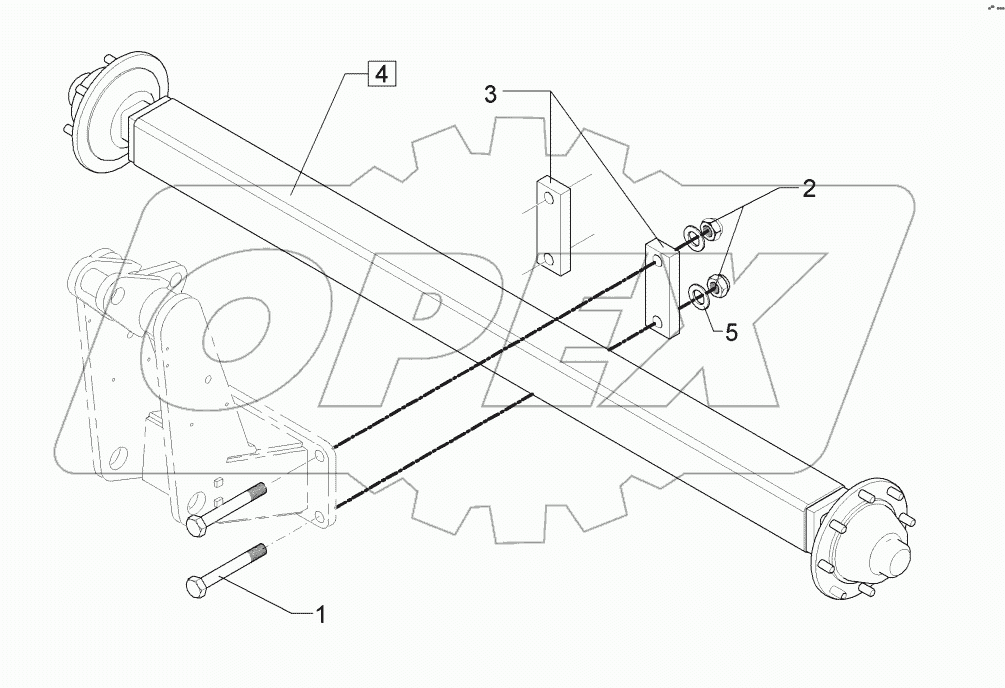 6508526 Running axle
