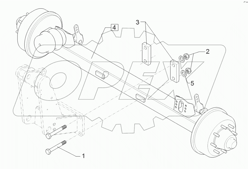 6508538 Braking axle
