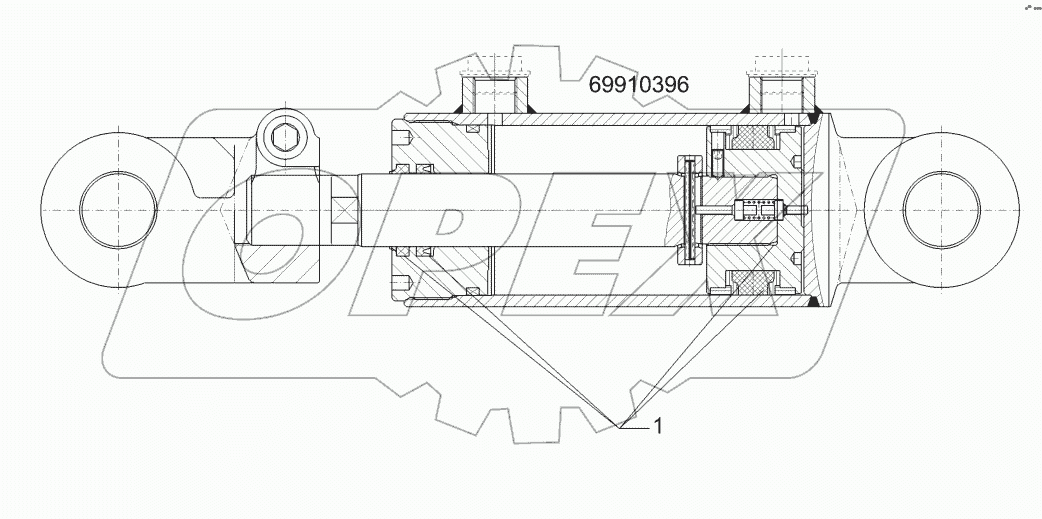 57510849 Hydraulic ram