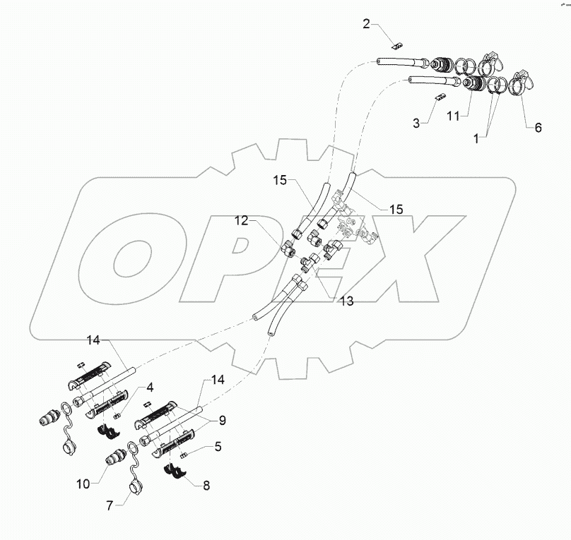 67510641 Hydraulic Supply Pipes