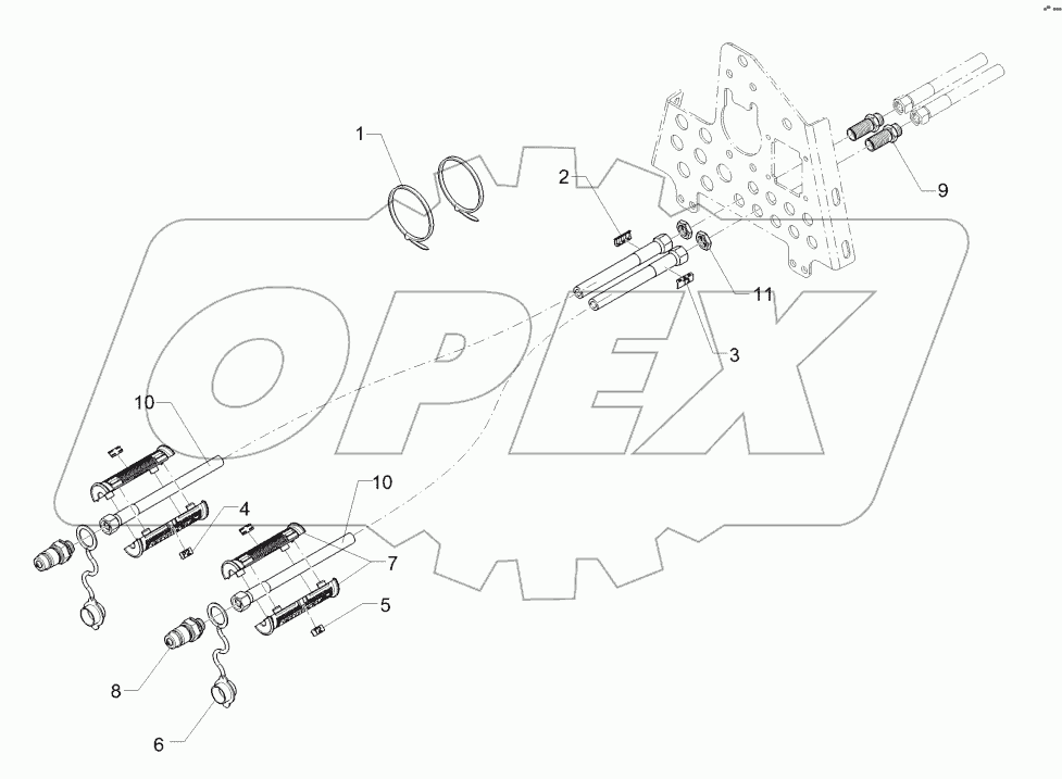 67510732 Hydraulic Supply Pipes