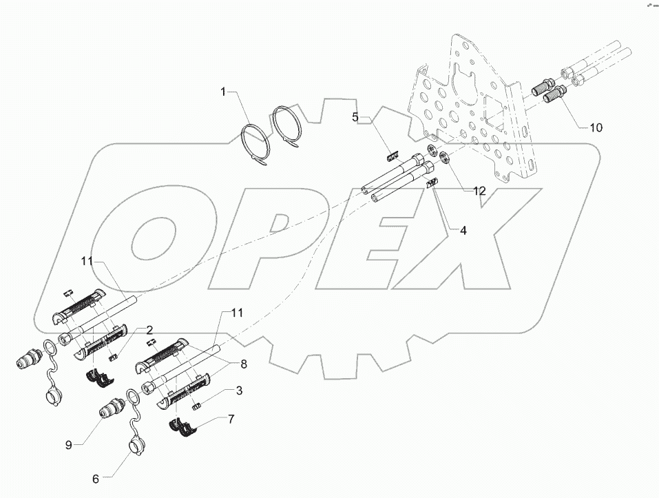 67510737 Hydraulic Supply Pipes