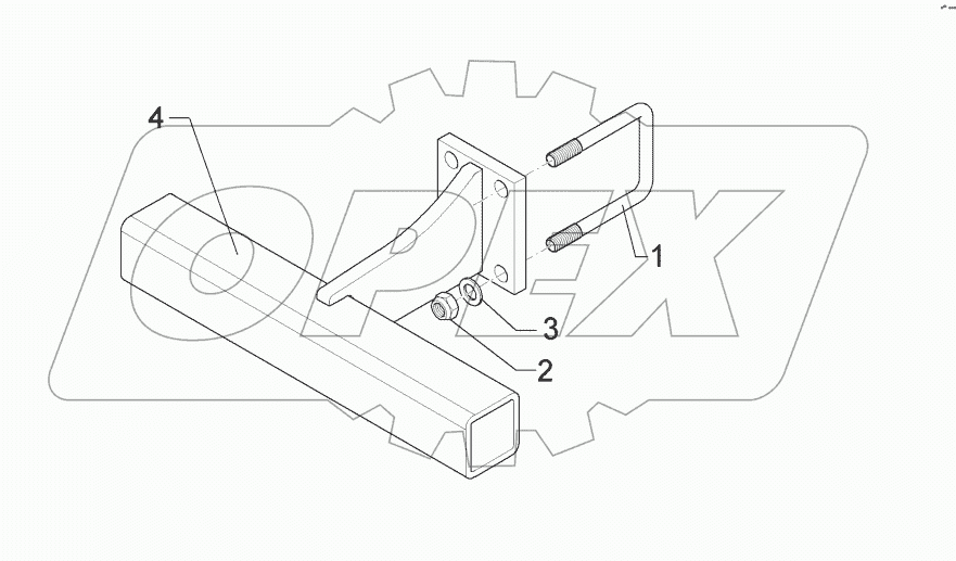 6572518 Holder for track scraper