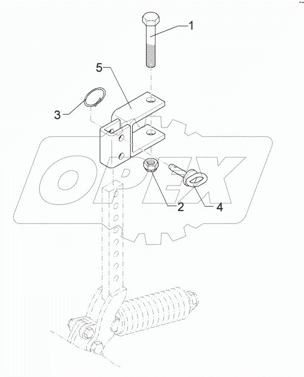 6572519 Holder for track scraper