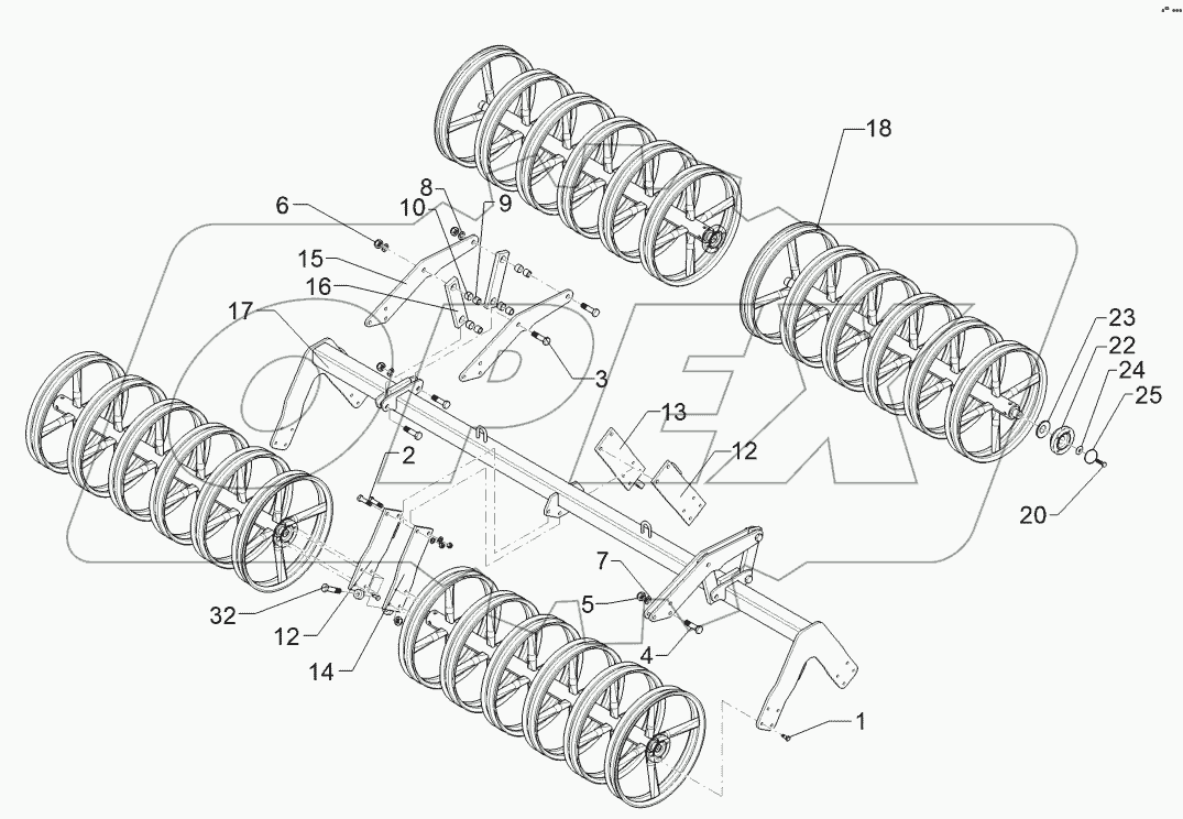 6227506 Double profile roller