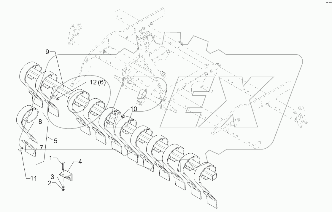 61210006 Leveling tine section