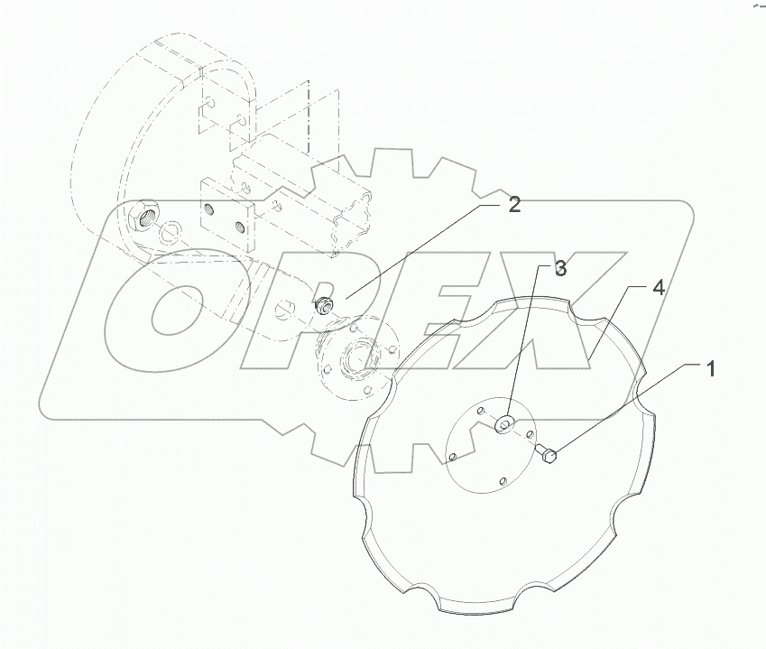 65710076 Concave disc