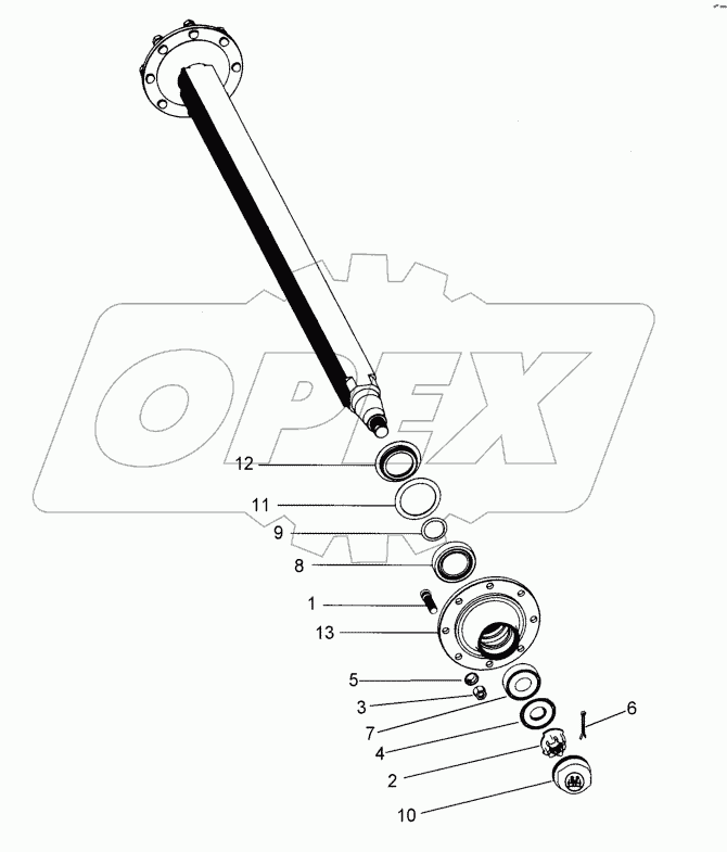 5508520 Running axle
