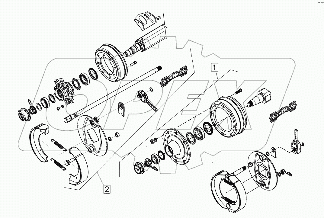 5508524 Braking axle