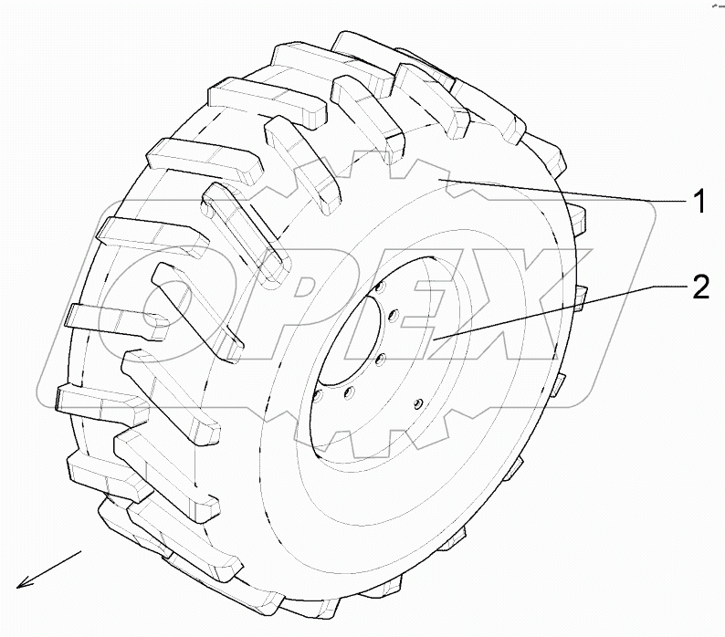  55010251 Braking axle