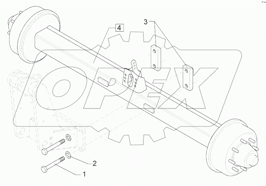  6508524 Braking axle