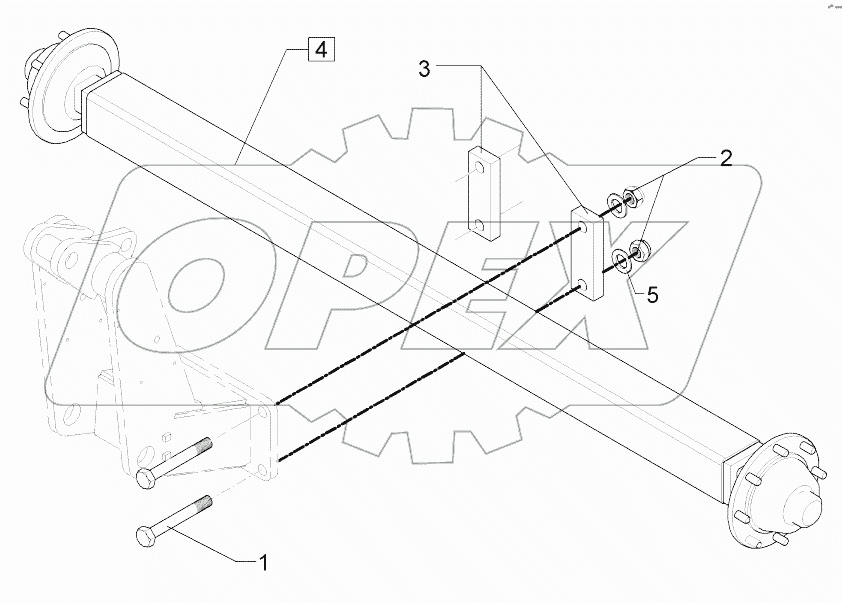  6508525 Running axle