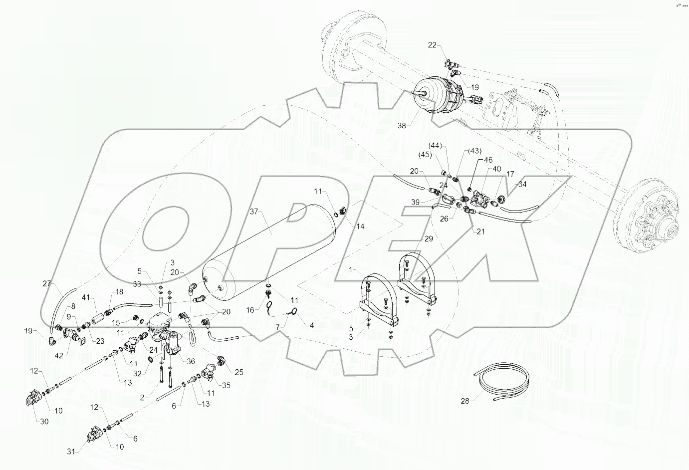  67710058 Compressed-air brake