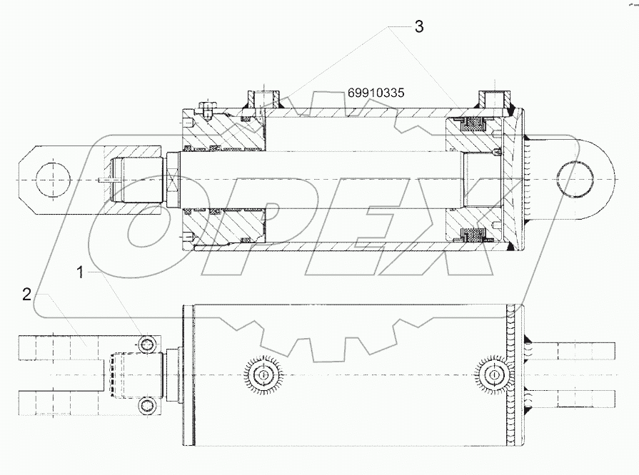  5752356 Hydraulic ram