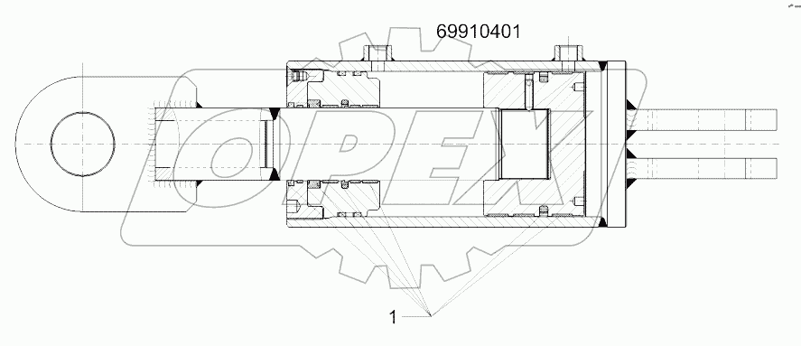  57510914 Hydraulic ram