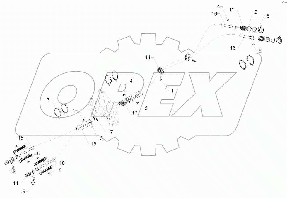  67510636 Hydraulic Supply Pipes