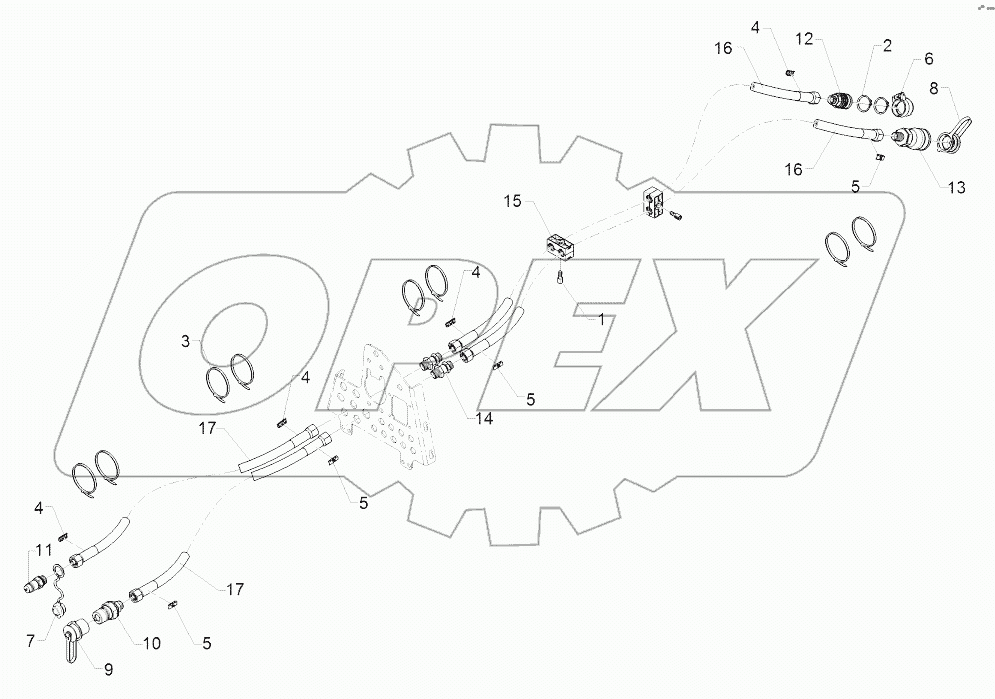  67510640 Hydraulic Supply Pipes