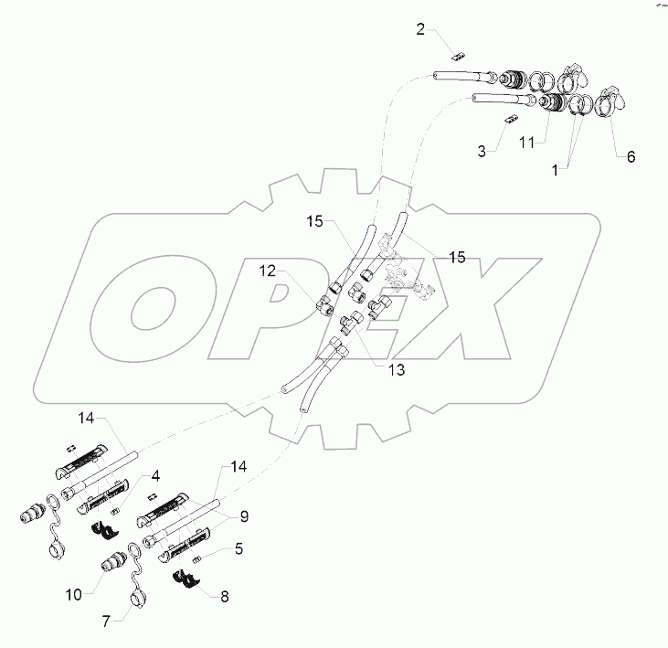  67510641 Hydraulic Supply Pipes