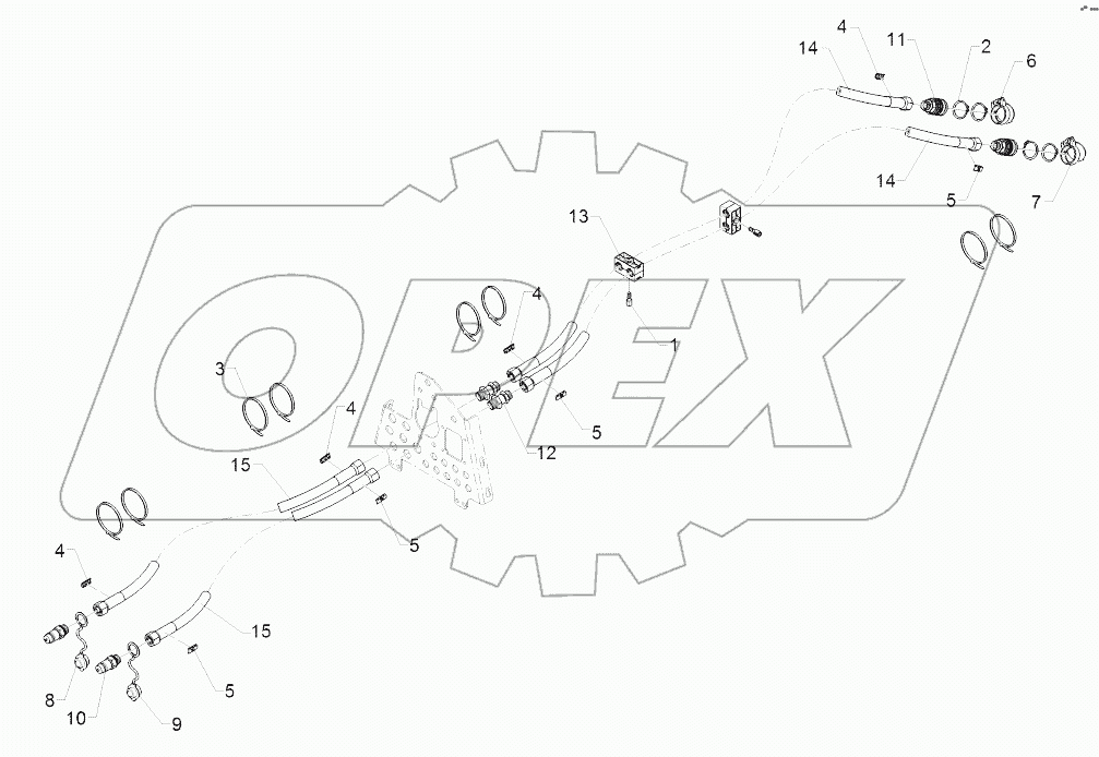  67510646 Hydraulic Supply Pipes