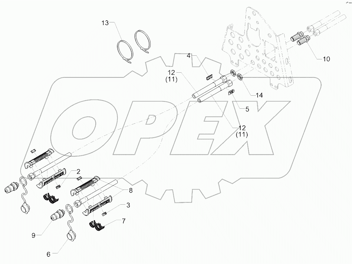  67510684 HY supply pipe drawbar