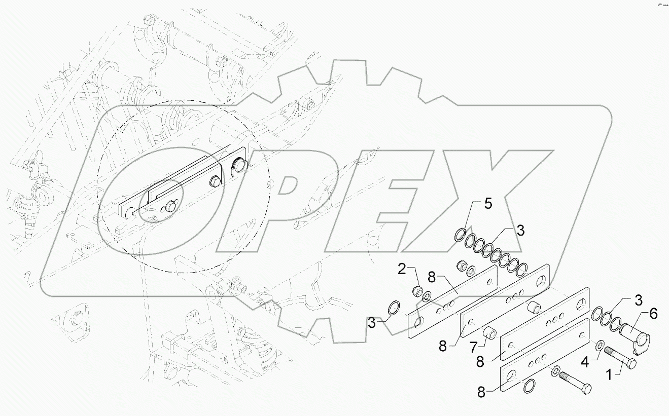  64010037 Drawbar support