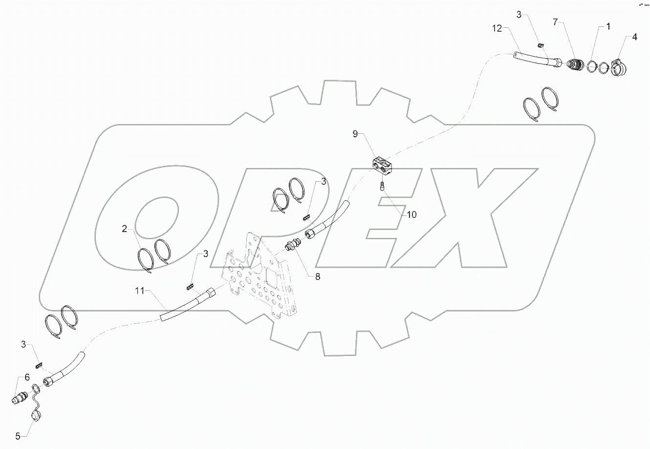  67510898 Hydraulic Supply Pipes