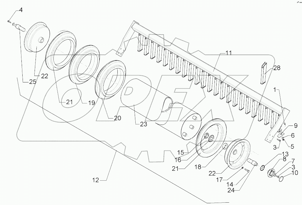  6226873 Rubber ring roller