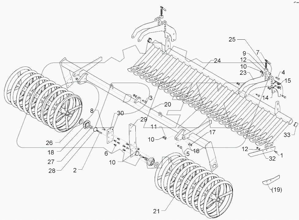  6226912 Knife roller,long knifes