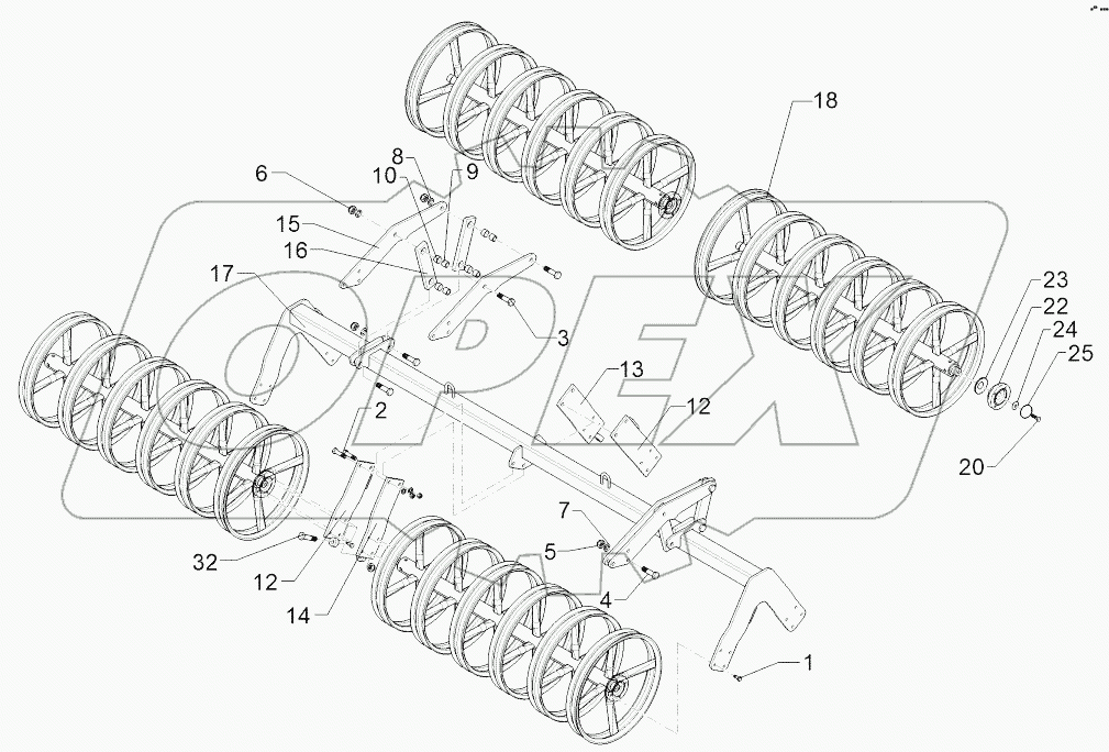  6227463 Double roller