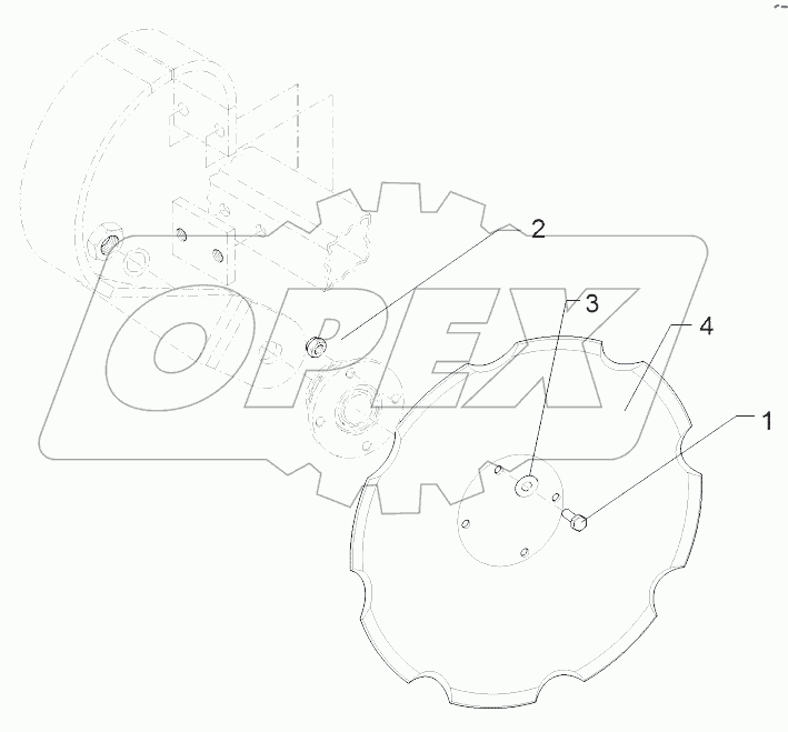  65710076 Concave disc