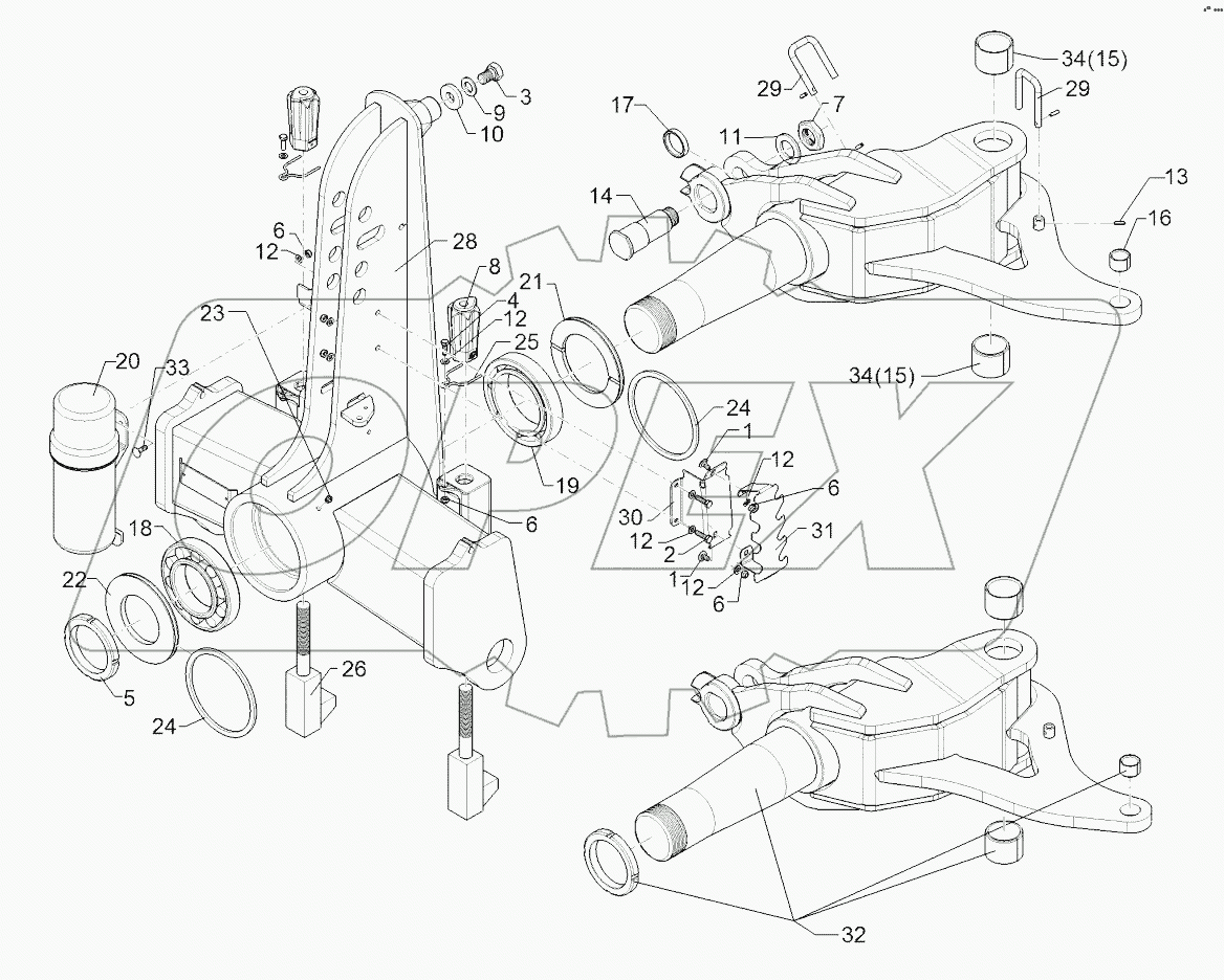 63310022 Turnover mechanism