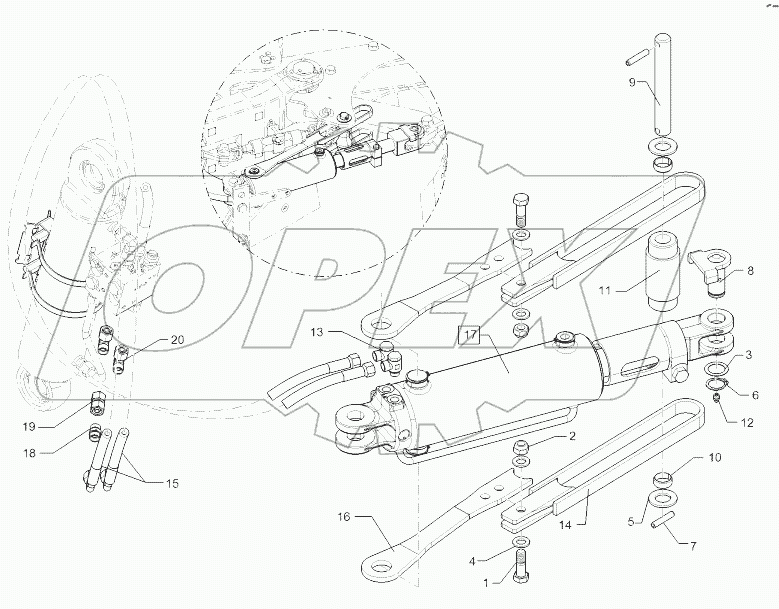 67510498 Front furrow+frame swing-in