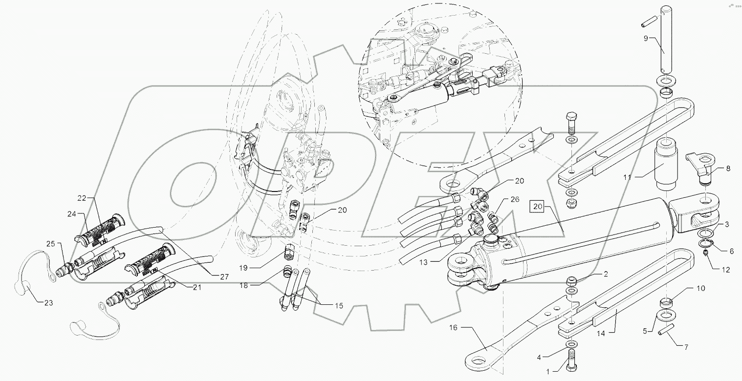 67510501 Front furrow+frame swing-in