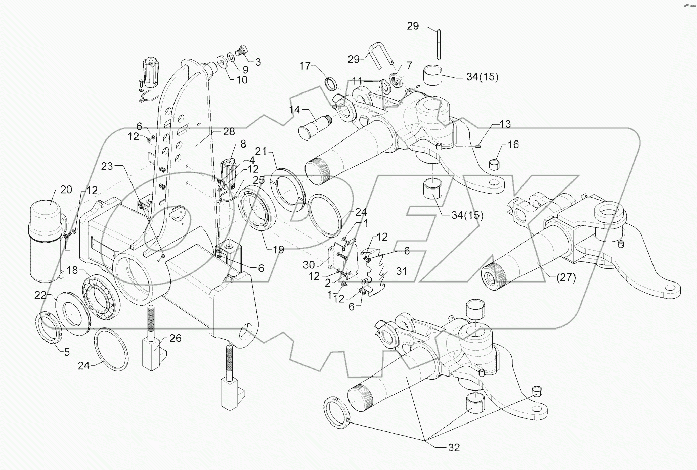 63310017 Turnover mechanism