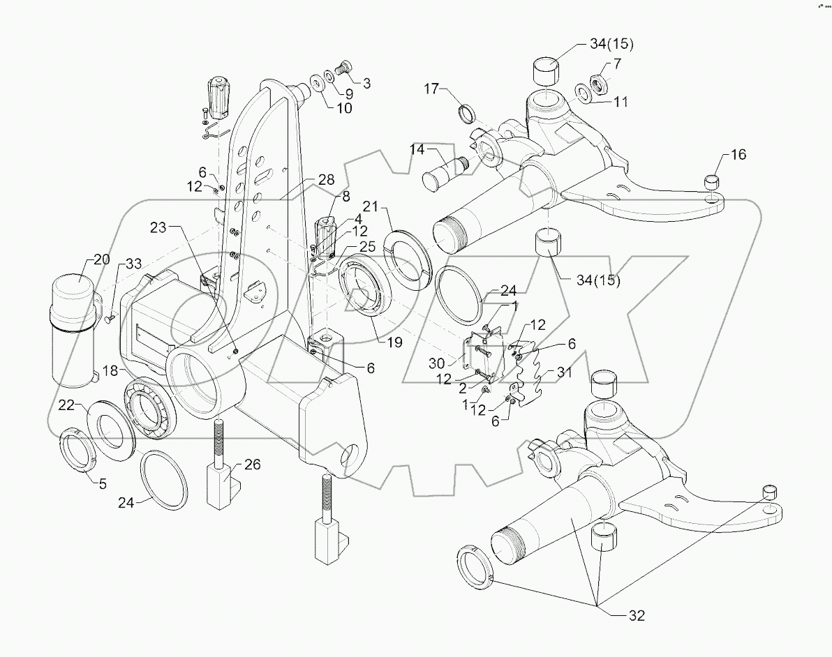 63310019 Turnover mechanism
