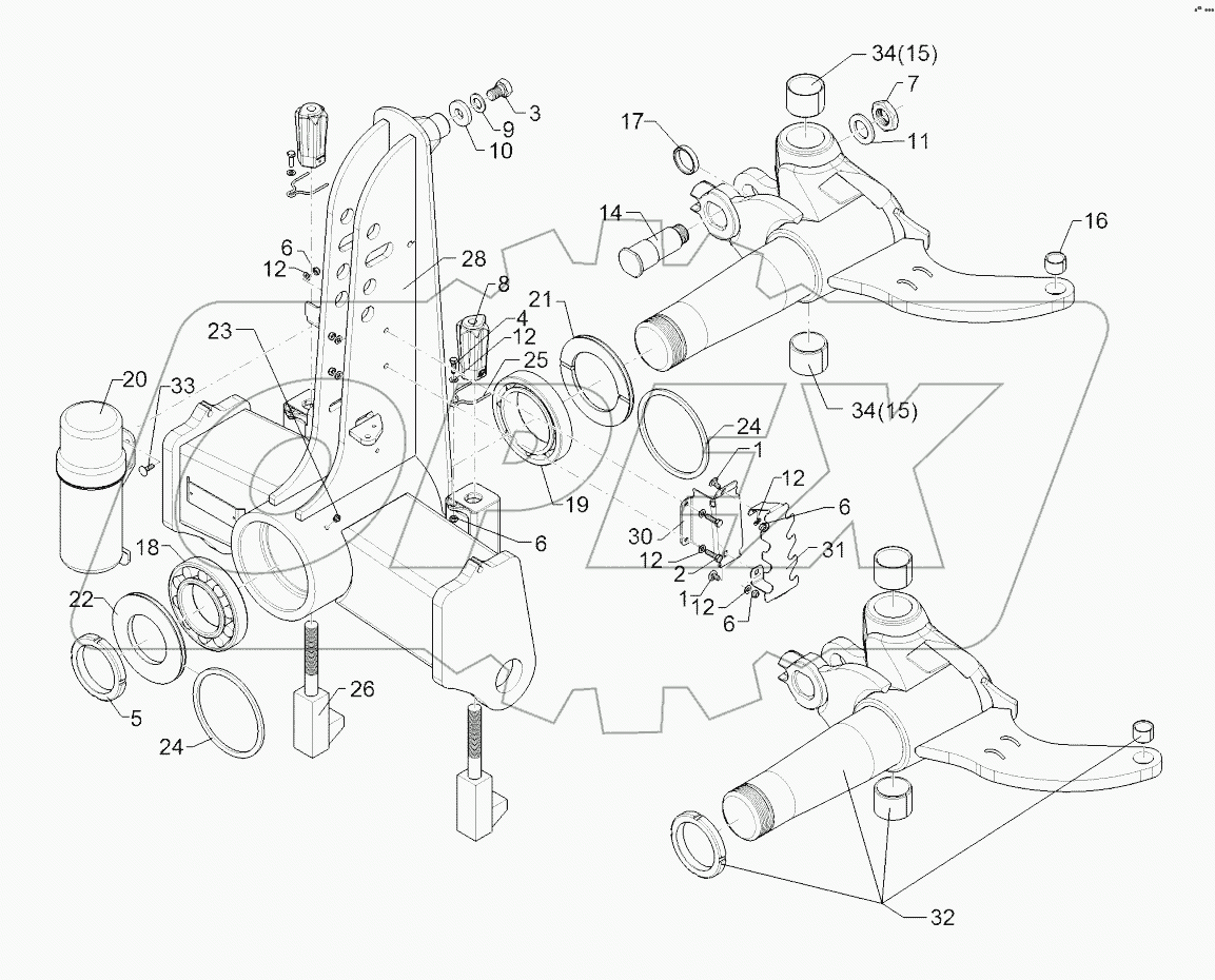 63310020 Turnover mechanism