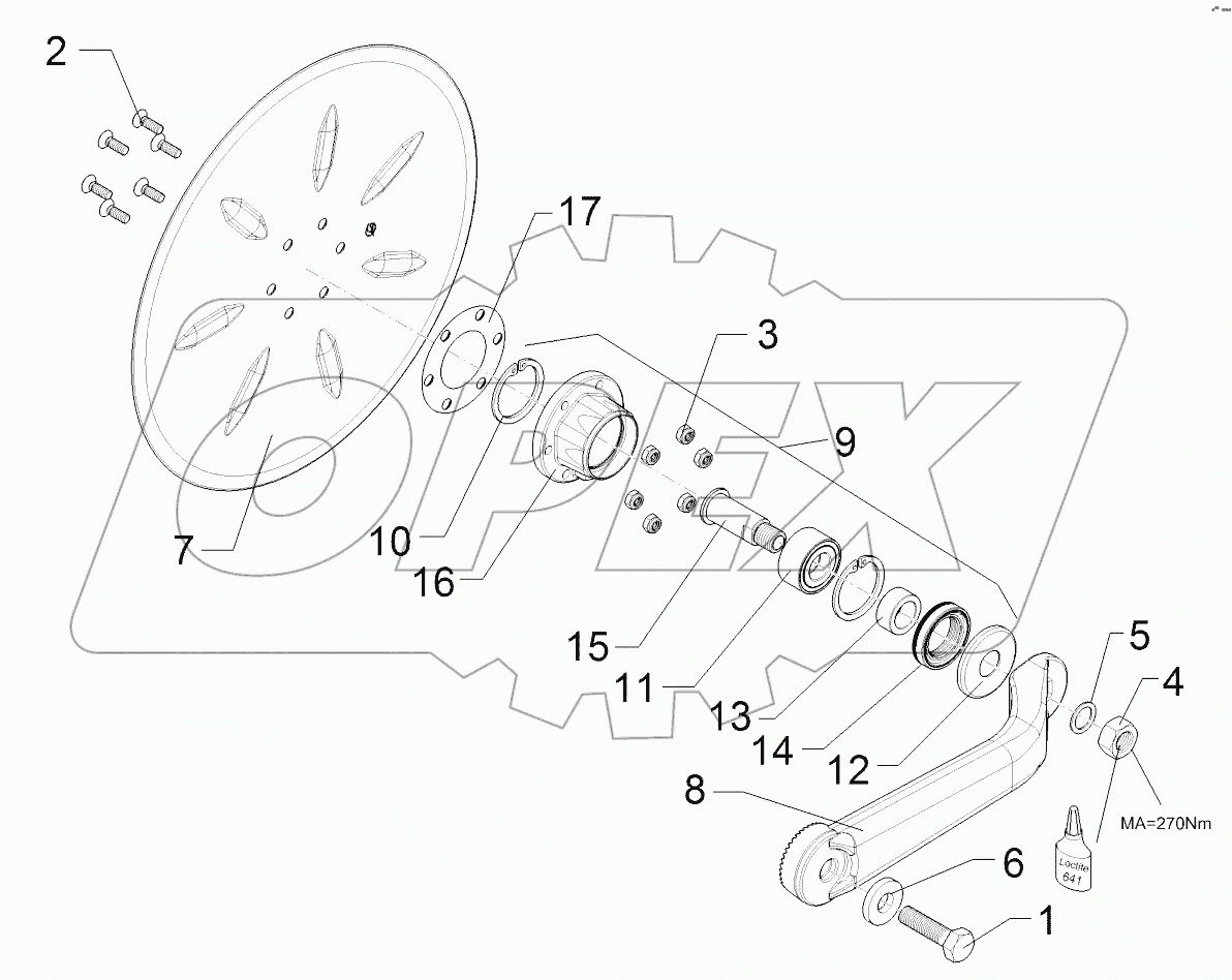 6579360 Swinging arm